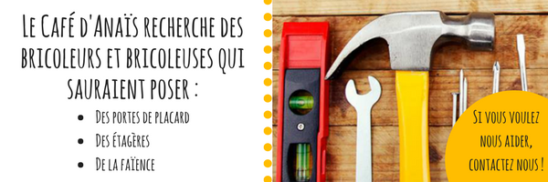 Nous cherchons des bénévoles pour petits travaux