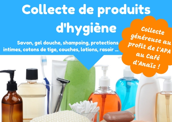Collecte de produits d'hygiène